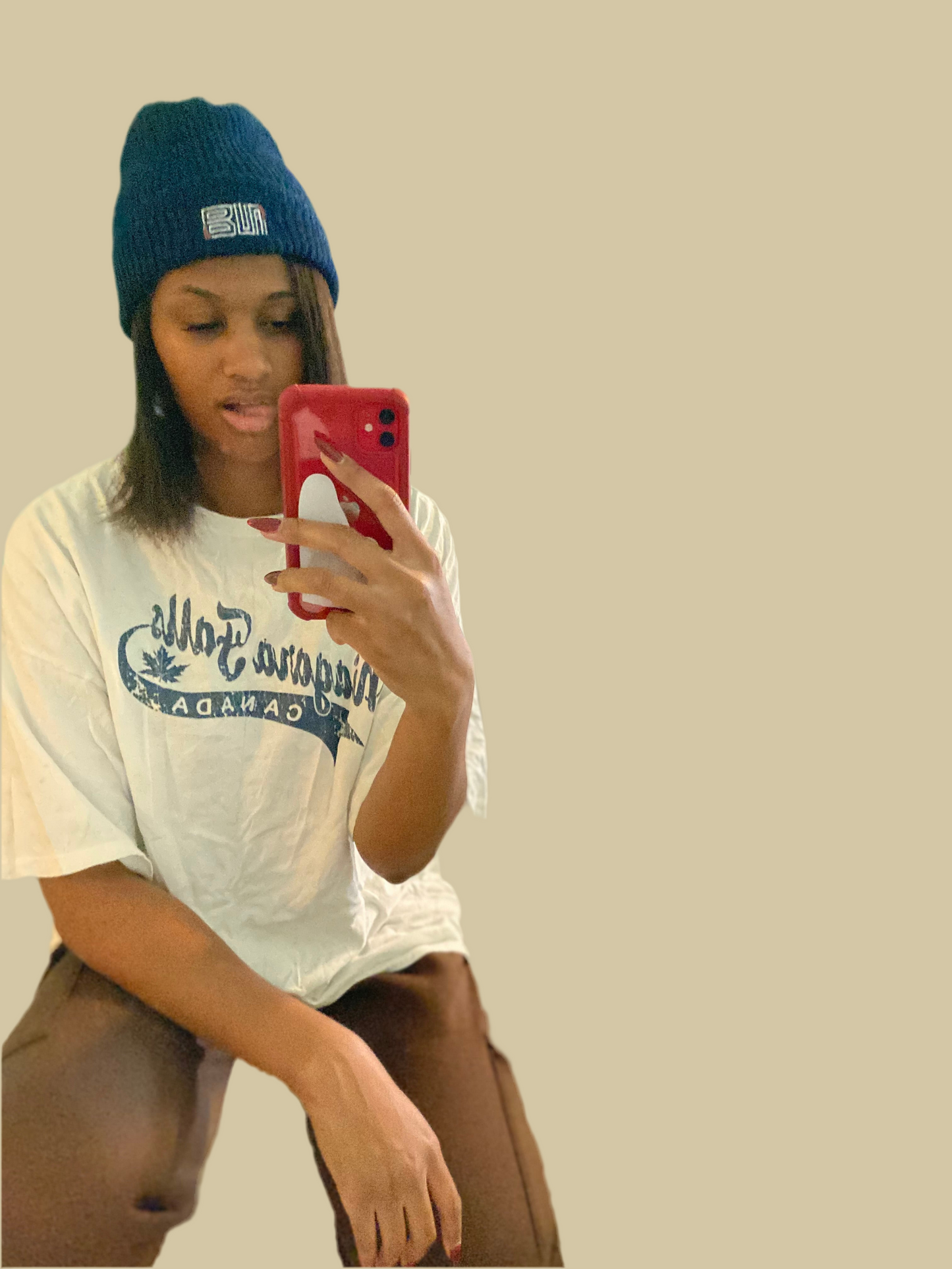 Japanese indigo knit beanie