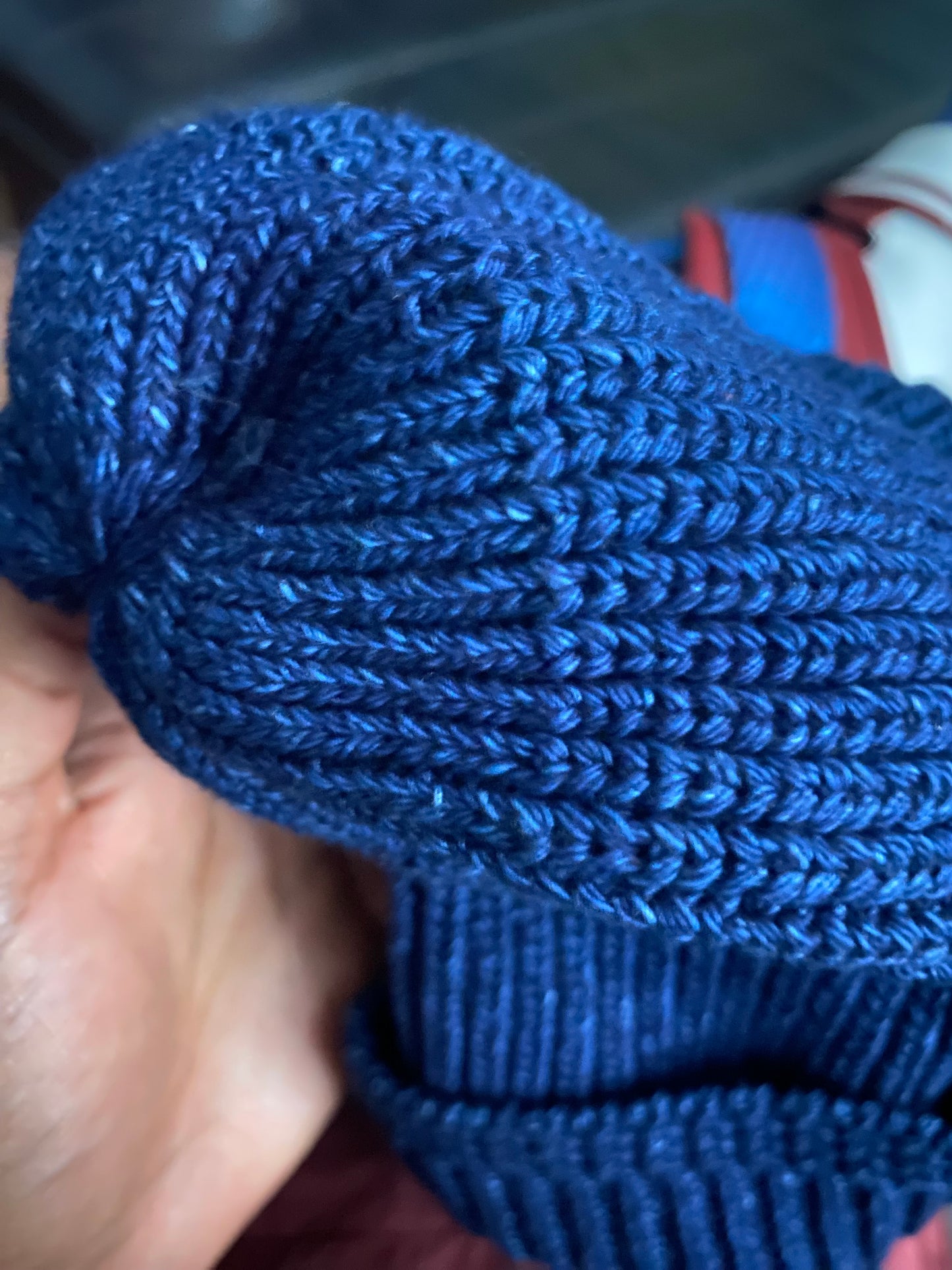 Japanese indigo knit beanie